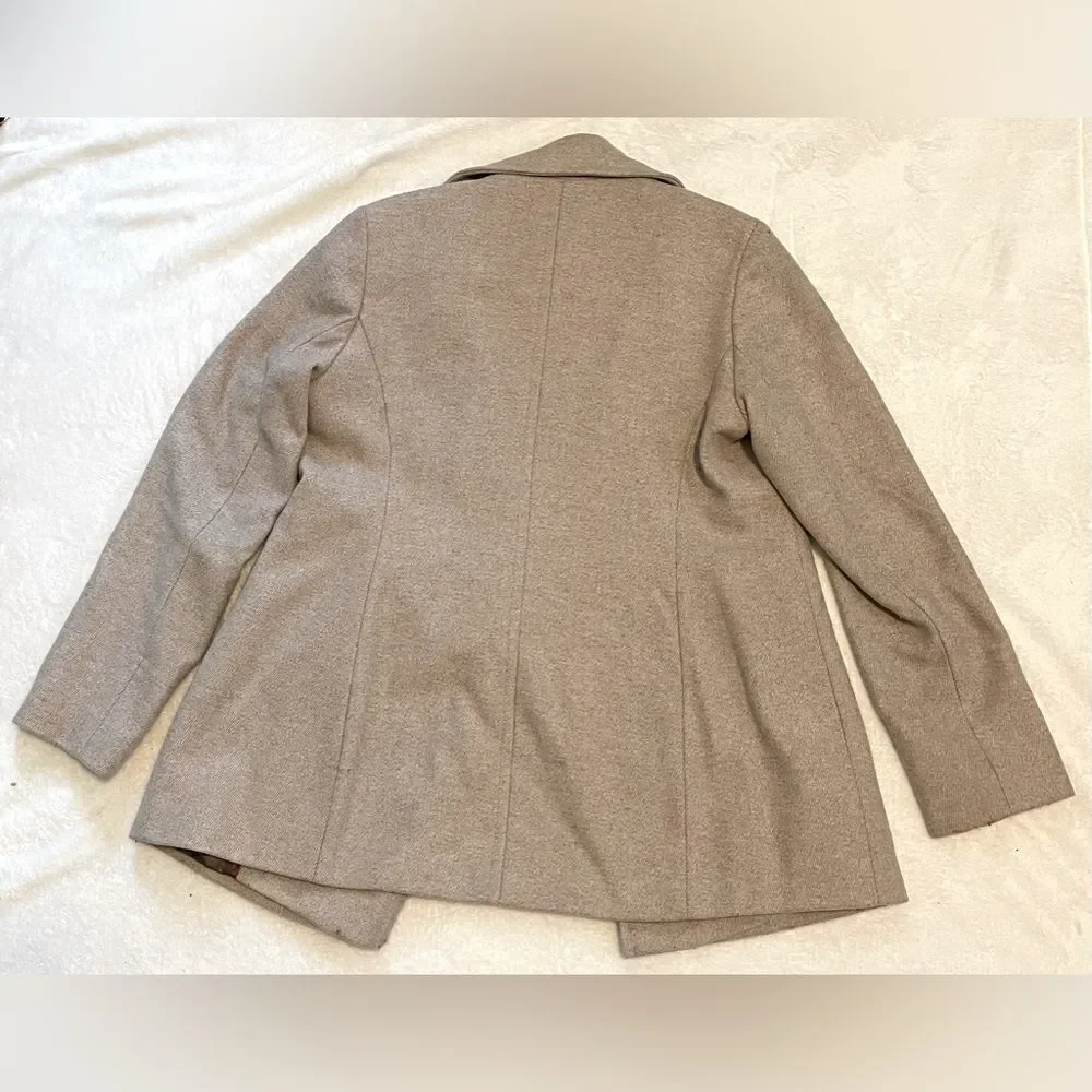 Calvin Klein Wool Pea Coat Jacket 4 - Picture 4 of 6